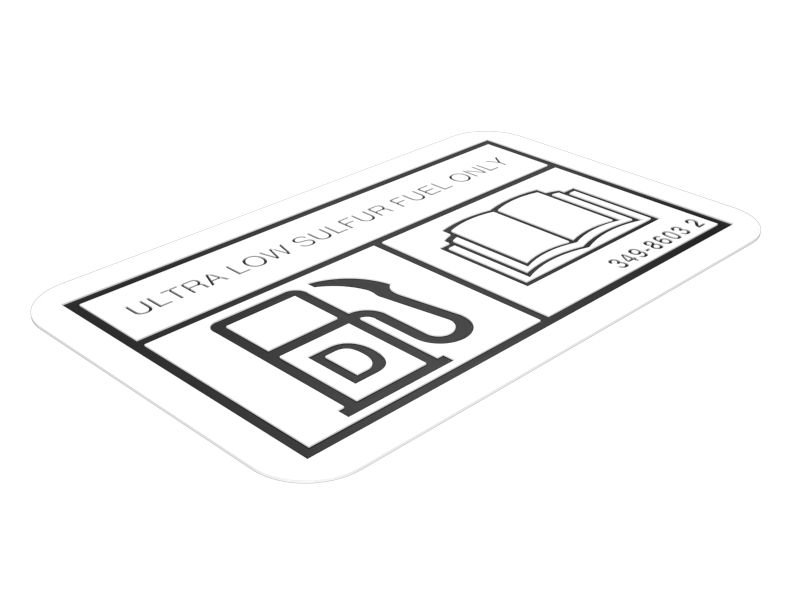 Топливная наклейка длиной 40 мм
