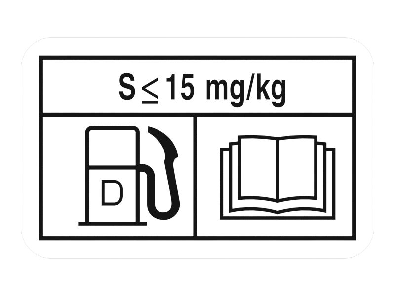 Топливная наклейка длиной 40 мм