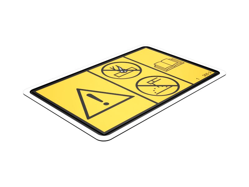 Наклейка с предупреждением