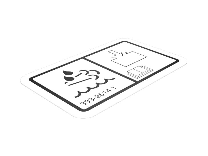 Информационная наклейка