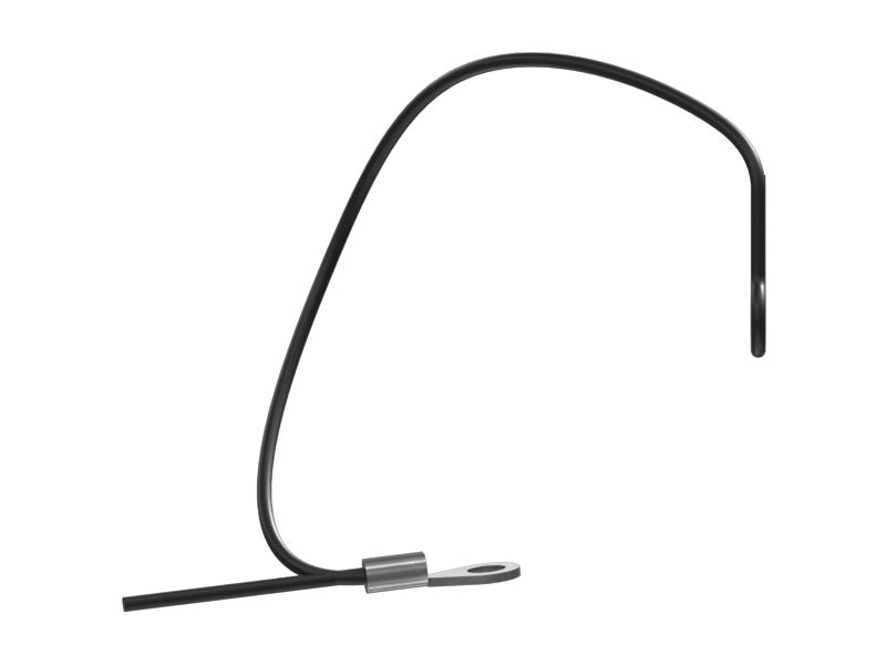 Трос стропа с кольцевым зажимом на конце