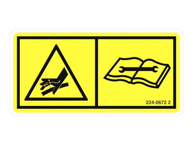 Наклейка с предупреждением