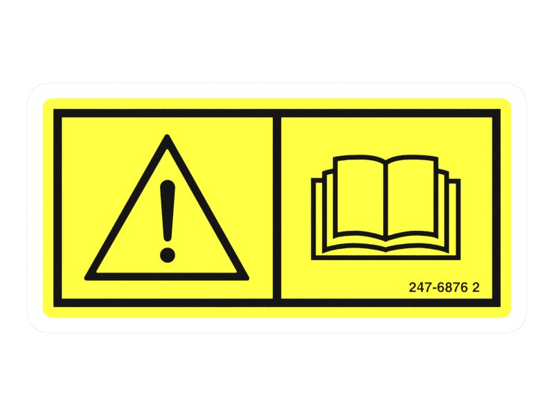 Наклейка с общим предупреждением