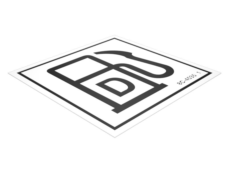 8C-4535: Наклейка "Топливо