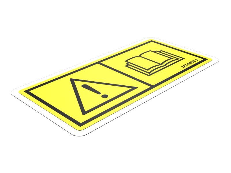 Наклейка с общим предупреждением