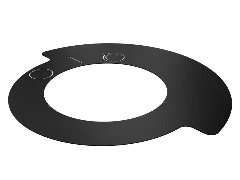 Наклейка с инструкциями по работе двигателя