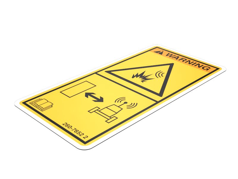 260-7652: Наклейка с предупреждением