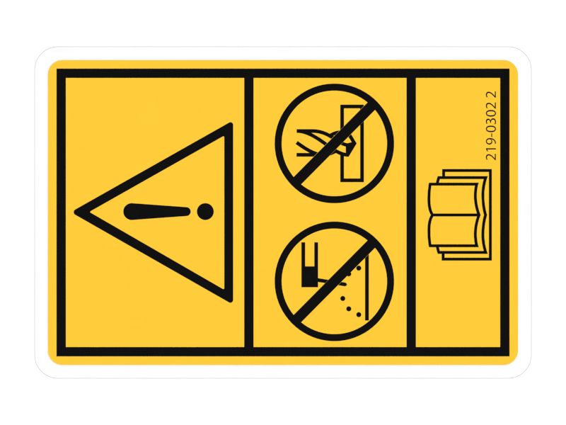Наклейка с предупреждением
