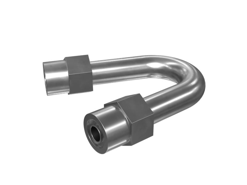 184-1149: Гидравлическая трубка в сборе с одинарным изгибом