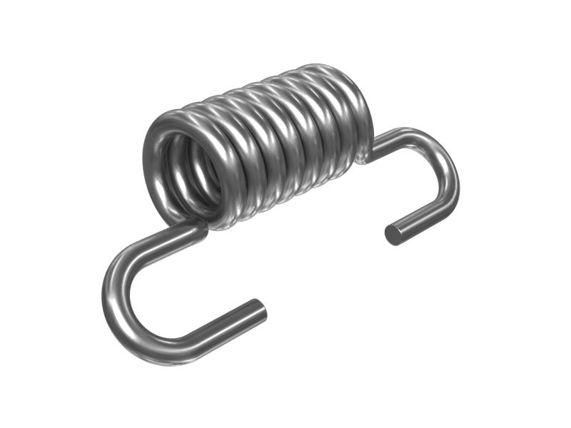 Стальная пружина растяжения с наружным диаметром 15,40 мм