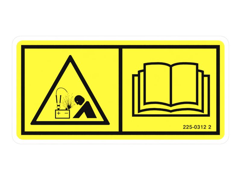 Наклейка с предупреждением