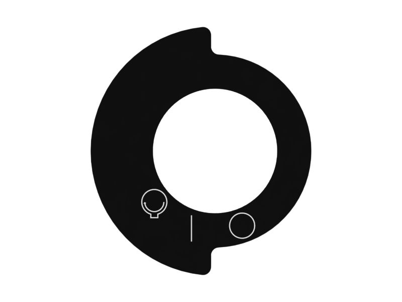 Наклейка с инструкциями по работе двигателя