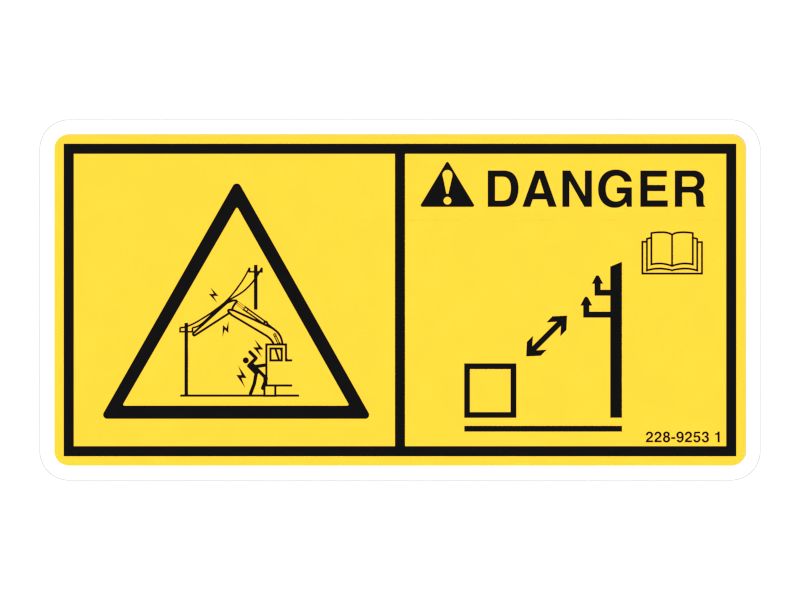 Наклейка об опасности поражения электрическим током