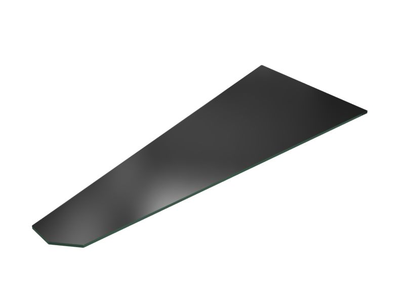 Безопасное стекло высоты 1071,80 мм