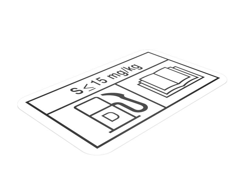 Топливная наклейка длиной 40 мм