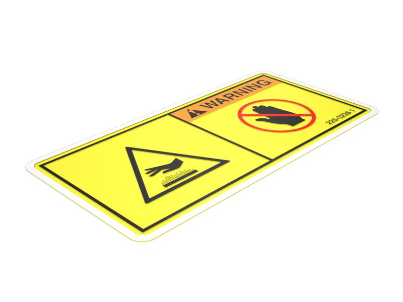 225-3226: Наклейка с предупреждением