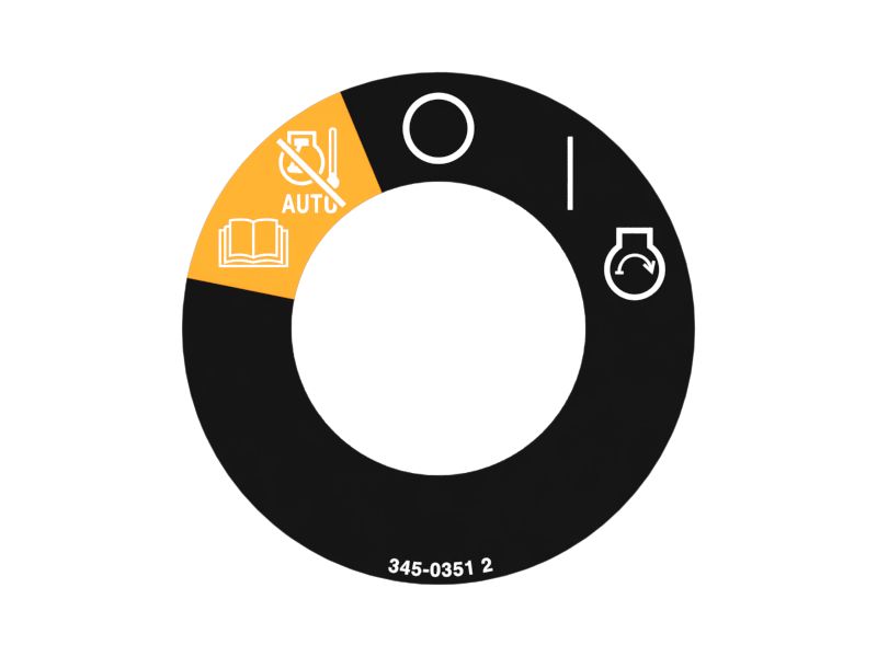 Наклейка переключателя зажигания (наружный диаметр 61 мм)