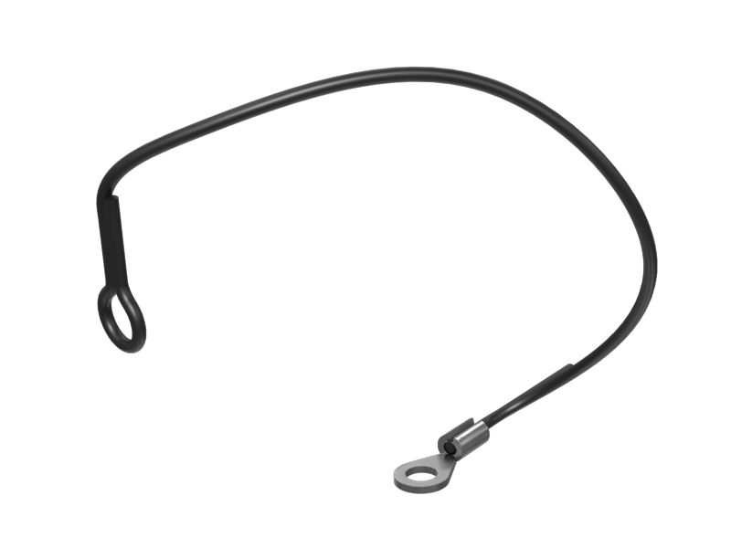 Трос стропа с кольцевым зажимом на конце