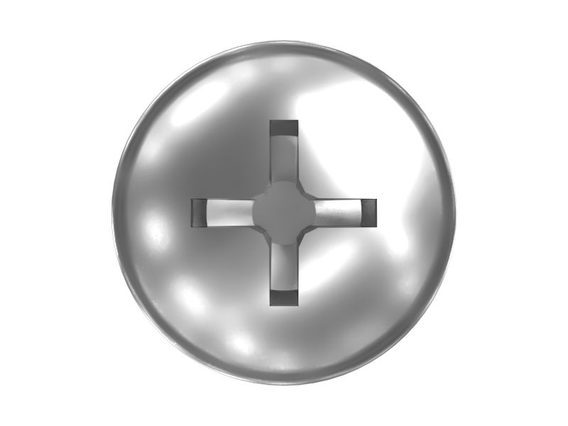 Стальной винт длиной 15,88 мм с плоской головкой