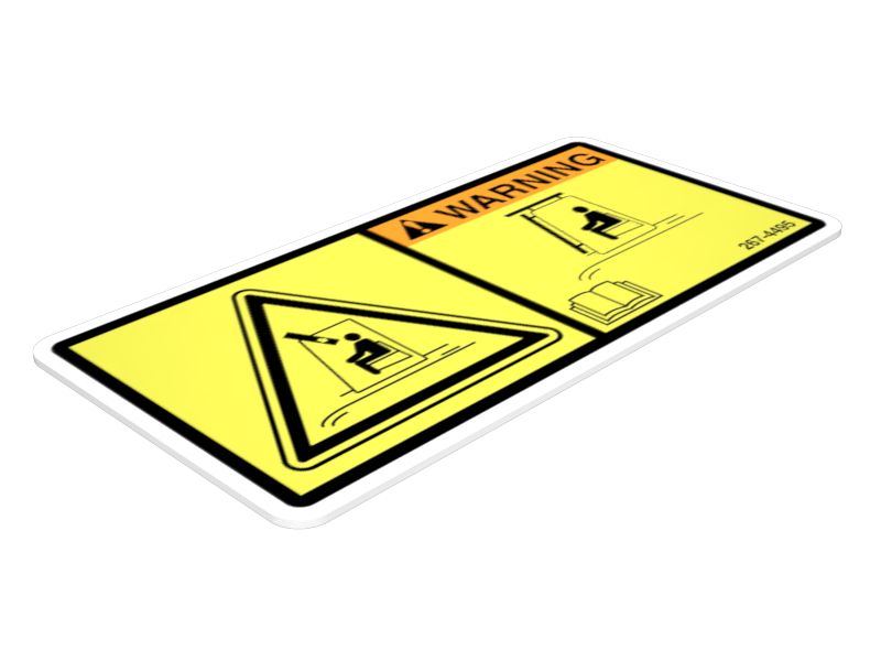 Наклейка с предупреждением