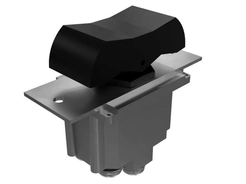 Двухполюсный кулисный переключатель освещения