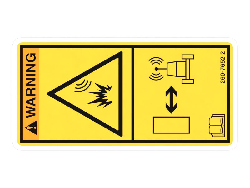 Наклейка с предупреждением