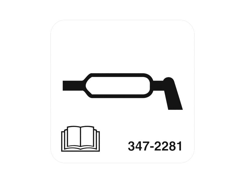 Идентификационная наклейка длиной 25 мм для шприца для густой смазки