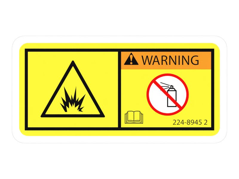 Наклейка с предупреждением