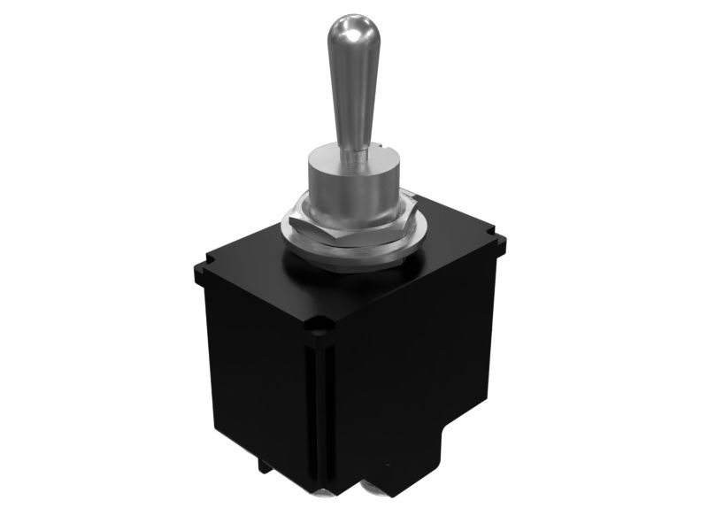 Двухполюсный трехпозиционный тумблерный переключатель на 28 В