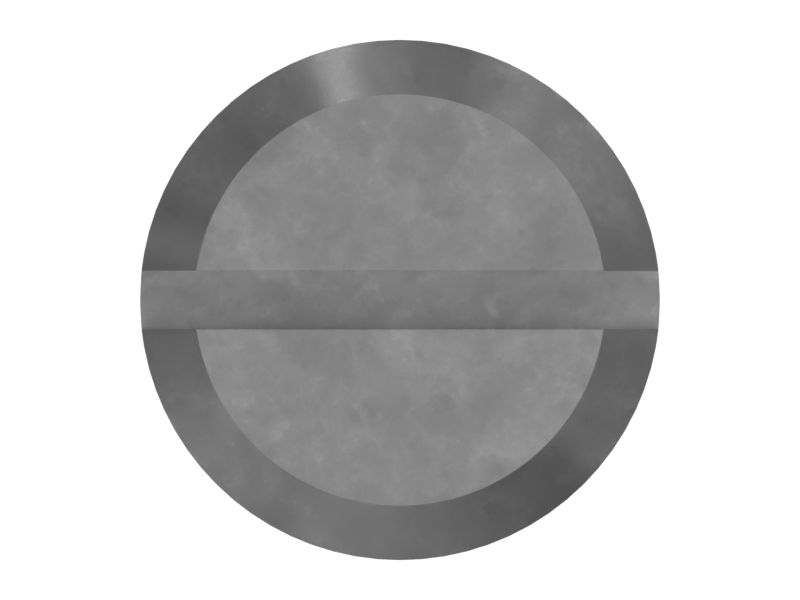 Винт с накатанной головкой, длина 33,37 мм