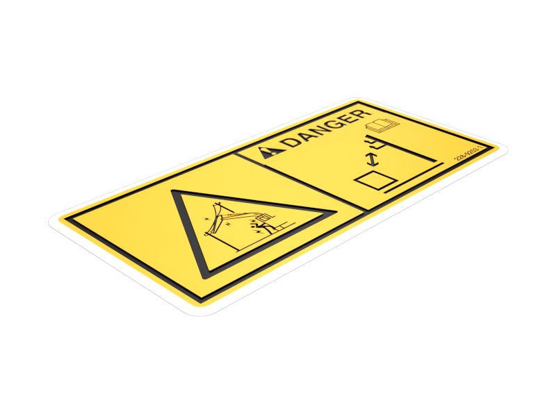 Наклейка об опасности поражения электрическим током