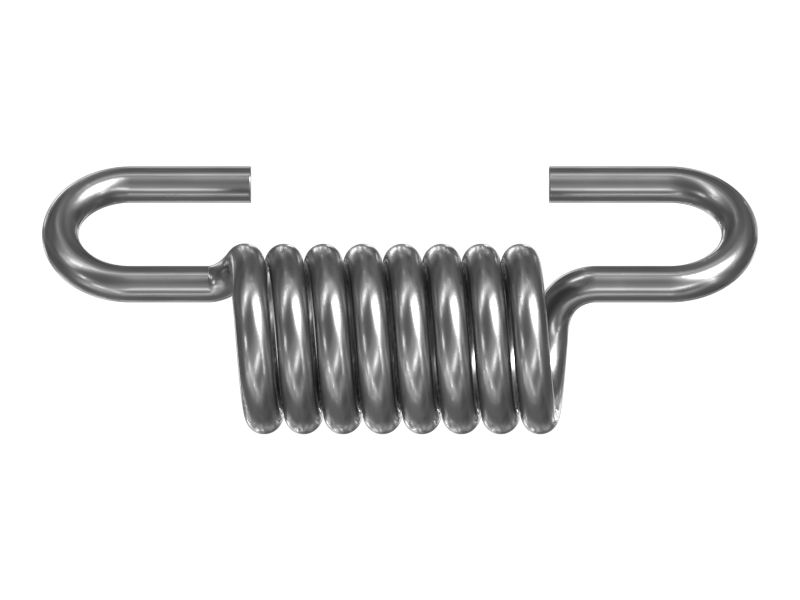 Стальная пружина растяжения с наружным диаметром 15,40 мм