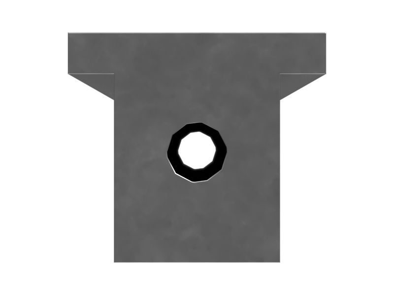 Резиновое уплотнение общей высотой 25 мм