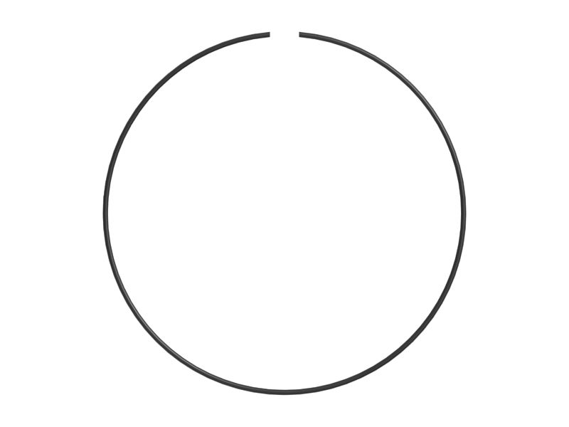 Обжимное пружинное стопорное кольцо толщиной 3,5 мм