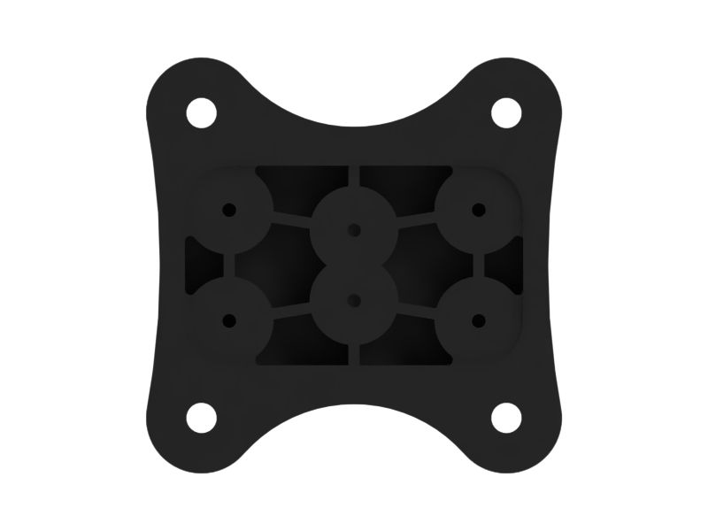 4-конт. пластиковый соединительный блок, резьба M10