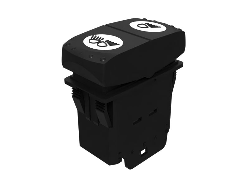 Двухполюсный кулисный переключатель освещения