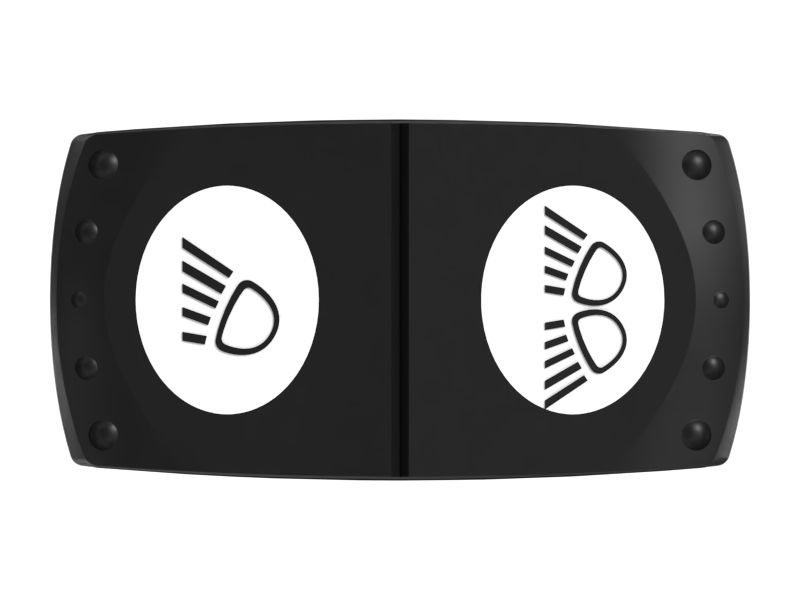 Двухполюсный кулисный переключатель освещения