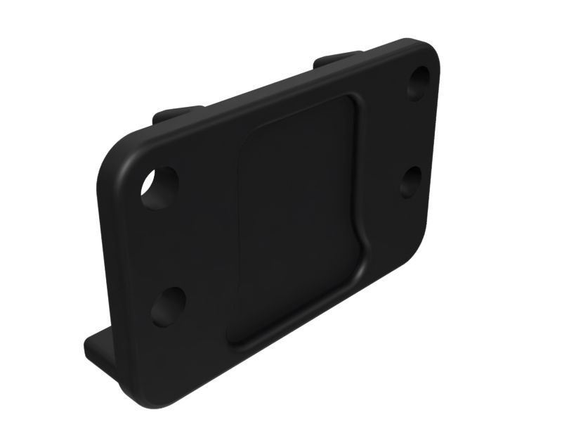 Пластина переднего направляющего колеса