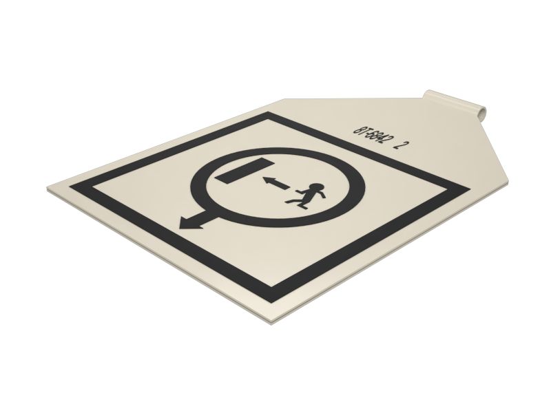 Наклейка запасного выхода