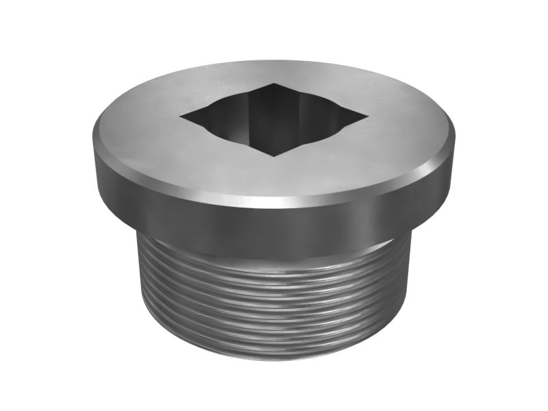 6V-0440: Сливная пробка с квадратным хвостовиком и резьбой 1 5/8-12-2A