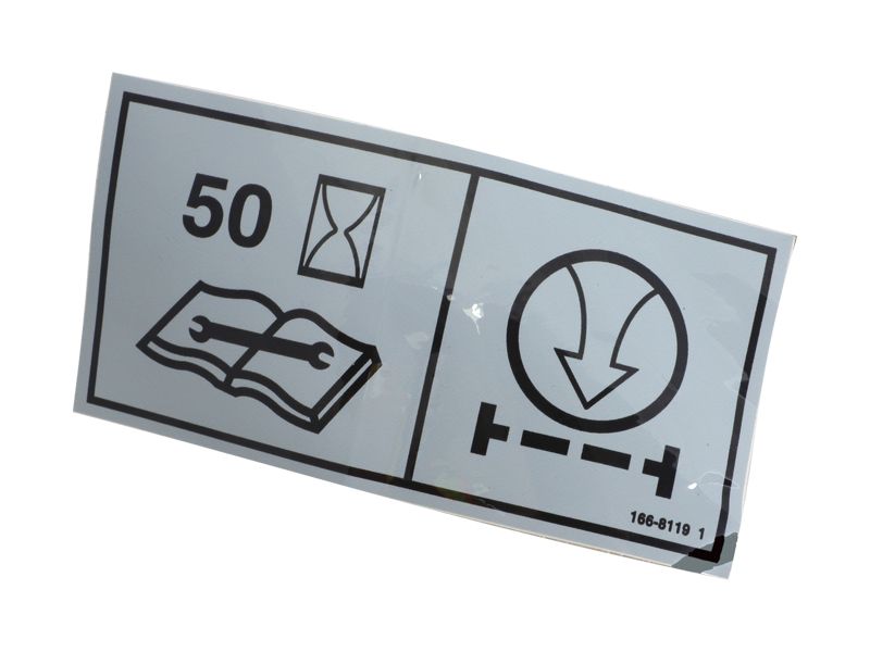 166-8119: НАКЛЕЙКА С ИНСТРУКЦИЕЙ