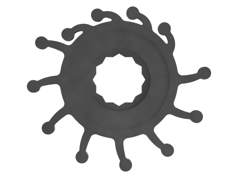 Колесо водяного насоса с 12 лопастями