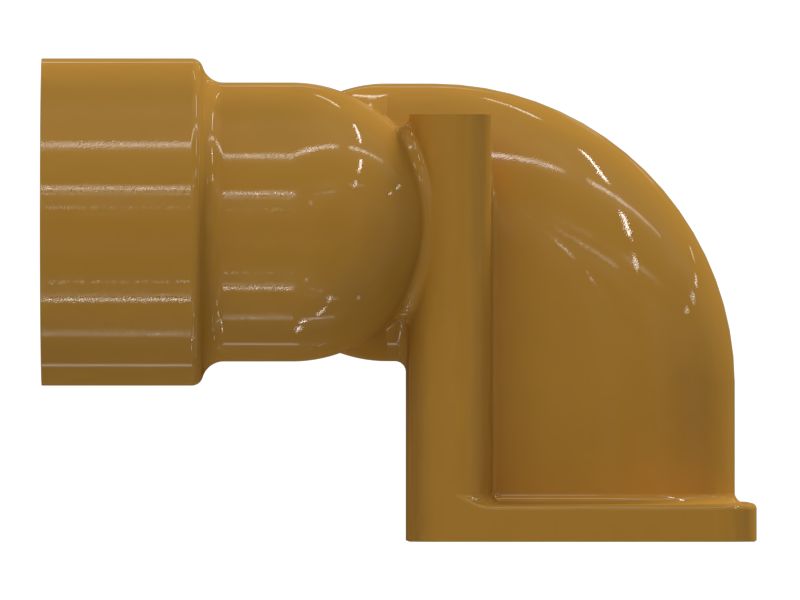 Коленчатый патрубок маслоналивной горловины, внутренний диаметр 63 мм