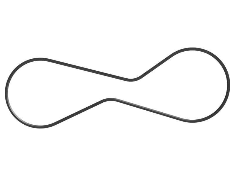 Длинный ребристый ремень 1072 мм