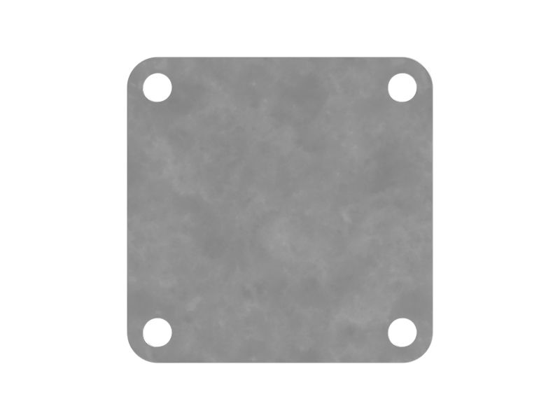 Плоская крышка маслоохладителя (толщина 10 мм)