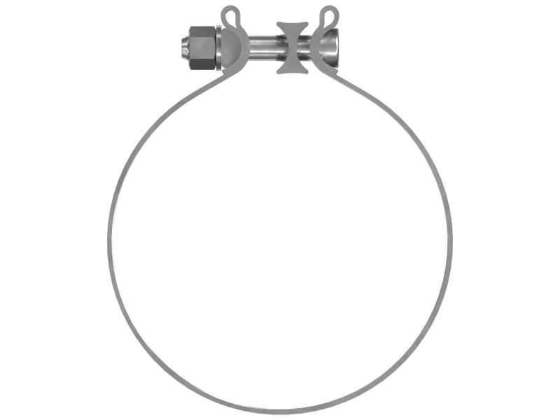 Ленточный хомут с внутренним диаметром 132,7 мм