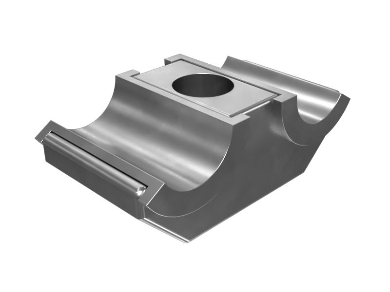 Монтажный полухомут топливопровода