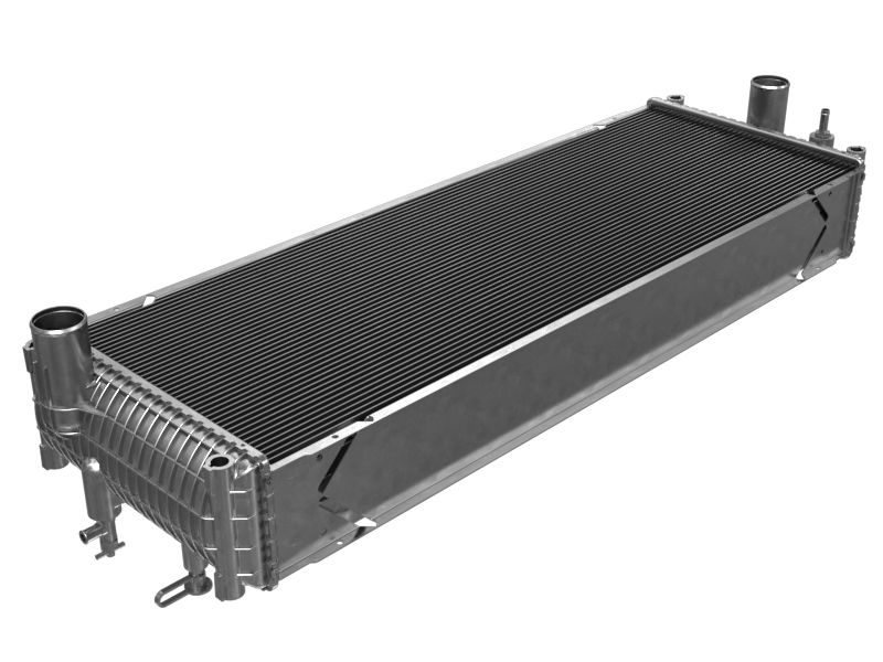 Сердцевина радиатора длиной 1380,6 мм (от охлаждающей жидкости к воздуху)