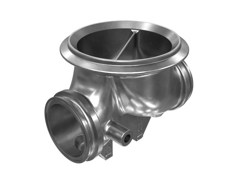 Выпускной коленчатый патрубок тройника