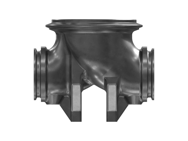 Выпускной коленчатый патрубок тройника